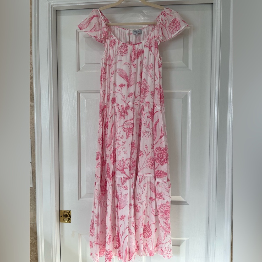 Olivia James the Label Milly Dress in Toile Pink, S - Picture 2 of 8